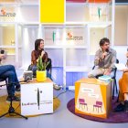 Grabación del cuarto programa del pódcast '¿Seguimos o no?' en el Palacio de la Isla.
