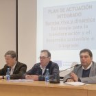 Arturo Pascual, José Solas y Carlos Gallo, en la presentación del proyecto 'Bureba viva y dinámica'.