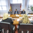 El consejero de Economía y Hacienda, Carlos Fernández Carriedo, en una reunión de trabajo sobre el Parque Tecnológico de Burgos.