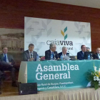 Un momento de la asamblea general que la entidad bancaria celebró el pasado jueves.-ECB
