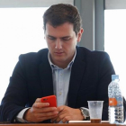 Albert Rivera, en una reunión de la Ejecutiva Nacional de Ciudadanos.-DAVID CASTRO