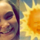 Montaje donde se ve el parecido entre Jenn Smith y el famoso bebé-sol-TWITTER