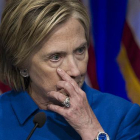Emotivo discurso de Hillary Clinton, en su reaparición público, después de perder las elecciones, hace una semana.-