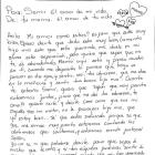 La carta de una madre a su hijo, separados en la frontera de EEUU.-EL PERIÓDICO