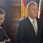 El delegado del Gobierno en la Comunidad Valenciana, Serafín Castellano, junto al presidente Alberto Fabra, en una imagen de archivo-Foto: MIGUEL LORENZO