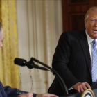 Trump y Netanyahu, en la Casa Blanca.-AP / PABLO MARTÍNEZ MONSIVAIS