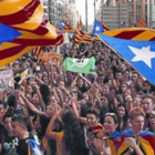 Movilización de estudiantes en Barcelona a favor del referéndum del 1-O.-REUTERS / JUAN MEDINA