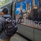 Imagen de la campaña publicitaria en los tranvías de Burdeos. ECB