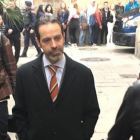Antoni Molons ha sido trasladado al Palau de la Generalitat, tras su detención esta mañana.-/ SERGIO LAINZ