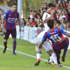 Imagend el encuentro que disputó el pasado sábado en Sarriena el Mirandés.-
