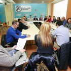 Imagen de la reunión de ayer en la sede del PP de Burgos.-RAÚL G. OCHOA