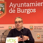 Ángel Martín, portavoz de Vox en el Ayuntamiento de Burgos. ECB