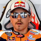 Jorge Lorenzo, en el boxe del equipo Repsol-Honda, en Motorland (Alcañiz, Aragón).-AFP / JOSÉ JORDAN
