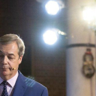Nigel Farage, en un acto de campaña en Londres este martes.-DPA