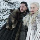 Jon Snow y Daenerys Targaryen, dos de los personajes protagonistas de ’Juego de tronos’.-HBO