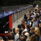 Estación de la Sagrera durante la jornada de huelga.-JOAN CORTADELLAS