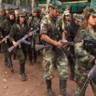 uerrilleros de las FARC en Colombia durante el proceso de desarme.-AGENCIAS