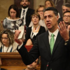 Xavier Garcia Albiol en la segunda sesión del debate de investidura en el Parlament.-