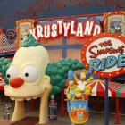 Entrada a la atracción 'The Simpsons Ride', en el parque Universal Studios Hollywood.-