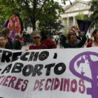 Protesta a las puertas del Congreso por la reforma de la ley.-Foto: JUAN MANUEL PRATS