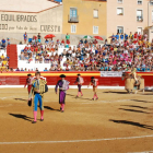 Paseíllo en la plaza de toros de Roa, la pasada temporada.-ECB