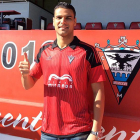 Aridane fue presentado ayer en Anduva como nuevo jugador del CD Mirandés-CDMIRANDES.COM