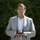 El líder del PP, Mariano Rajoy, este domingo.-Foto: REUTERS / JUAN MEDINA