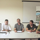 (De izq. a dcha.), Petit, Gómez, Cabezón y Saéz durante la presentación.-G. G.