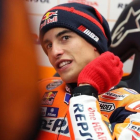 Marc Márquez se protege del frío en Australia.-ALEJANDRO CERESUELA