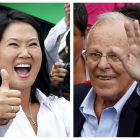 Keiko Fujimori (izquierda) y Pedro Pablo Kuczynski, candidatos a la presidencia de Perú.-REUTERS / MARIANA BAZ