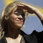 Shakira, en el Camp Nou.-AP
