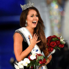 La alegría de Cara Mund al ser elegida Miss Estados Unidos.-REUTERS