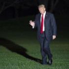 Trump a su regreso a la Casa Blanca tras su discurso en West Virginia.-EL PERIÓDICO/ ARCHIVO