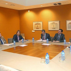 Luis Mariano Santos, José Francisco Martín, Óscar Sánchez, Pablo Fernández, Sanz Vitorio, Fernández Carriedo, Luis Fuentes y Pablo Yáñez.-ICAL
