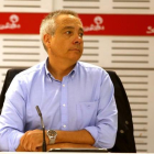 Pere Navarro, exprimer secretario del PSC, en una reunión de la ejecutiva del PSOE.-DAVID CASTRO