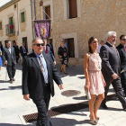 La futura alcaldesa acompañando a Delgado durante un acto en la localidad.-ECB