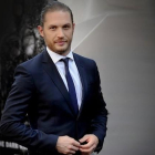 El actor Tom Hardy, doble protagonista en 'Legend'.-