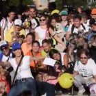 Caminata de perros como protesta en Venezuela.-