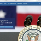 Mensaje con el que se encuentran los internautas que quieren acceder a la versión en español de la web de la Casa Blanca.-