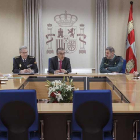 Imagen de la reunión del subdegelado con los representantes empresariales.-RAÚL G. OCHOA