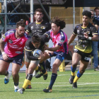 Masuyama gana la línea de ventaja en un lance del partido disputado el pasado domingo frente al VRAC.-RAÚL OCHOA