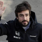 Fernando Alonso, en Montmeló, el pasado 20 de febrero, dos días antes de sufrir el accidente en el Circuit de Catalunya.-Foto:  EFE / ALBERTO ESTÉVEZ