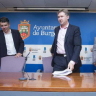 Marañón, Lacalle y Martín, durante la rueda de prensa que ofrecieron ayer.-RAÚL G. OCHOA
