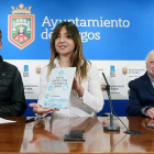 Julián Vesga, Carolina Blasco y Álvaro Manso comparecieron como representantes de los organismos organizadores.-RAÚL G. OCHOA