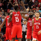 La gran labor ofensiva de Harden permitió a los Rockets ganar su segundo partido consecutivo sin la presencia del base titular Chris Paul-AFP