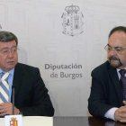 César Rico y el presidente de Sodebur, Ángel Guerra, dieron ayer cuenta de la reunión con el ministro de Fomento.-ICAL