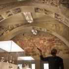 Pinturas de la sala capitular de Sijena expuestas en el MNAC.-ALBERT BERTRAN