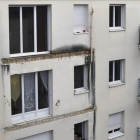 Imagen del balcón siniestrado, en el tercer piso de un edificio de Angers.-JEAN-FRANCOIS MONIER