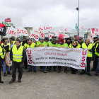 Movilización frente a las puertas de Carnes Selectas.-ISRAEL L. MURILLO