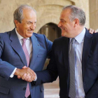 Juan Manuel González Serna, fundador y presidente del Grupo Siro y Luis Ángel López, (Cerealto).-ECB